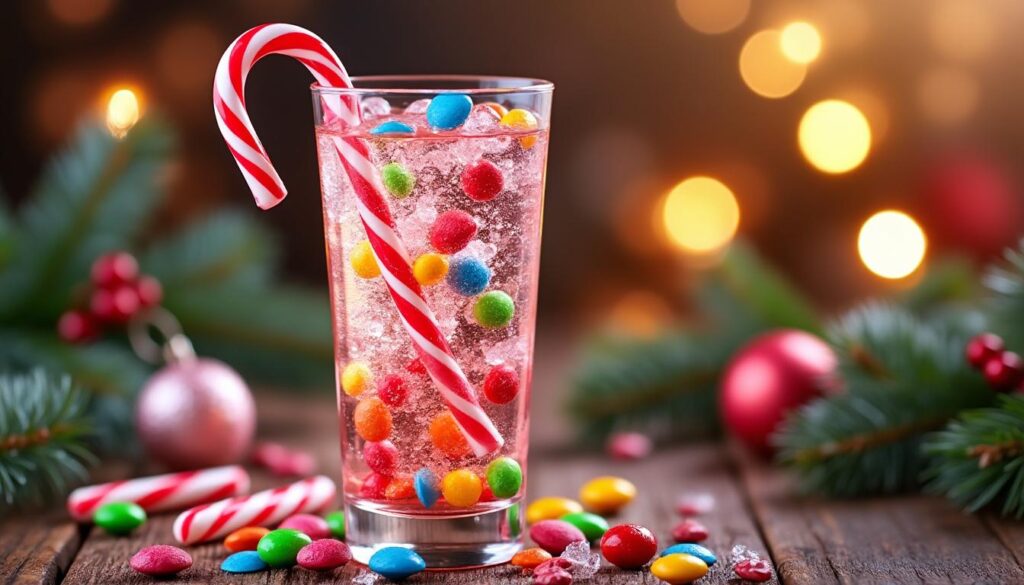 découvrez la recette gourmande et pétillante du cocktail bonbon candy cane spritzer, une boisson festive qui allie douceur et fraîcheur pour vos moments de fête.