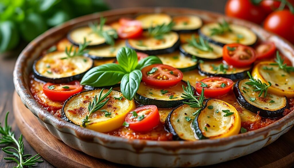 découvrez notre recette facile et savoureuse de tian de légumes à l'italienne, un plat coloré et gourmand parfait pour toutes les occasions.