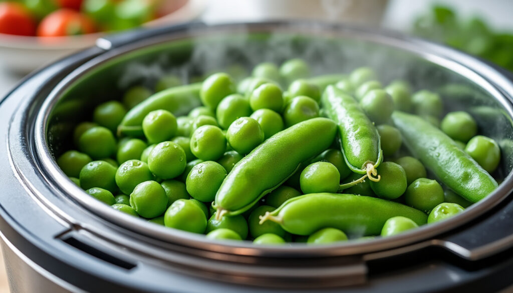 découvrez comment cuisiner des petits pois frais au cookeo à la vapeur, pour une cuisson rapide, facile et savoureuse.