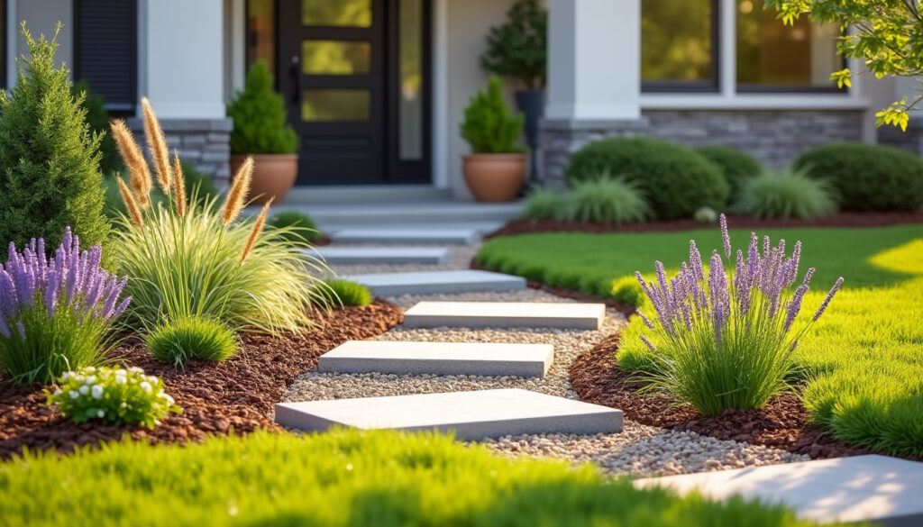 découvrez des idées simples et économiques pour aménager le devant de votre maison : allée, plantes, éclairage et décoration à petit prix.
